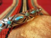 Vintage Engraving Silver Cuff Bracelet  c.1940