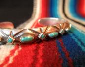 Vintage Engraving Silver Cuff Bracelet  c.1940