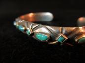 Vintage Engraving Silver Cuff Bracelet  c.1940