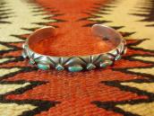 Vintage Engraving Silver Cuff Bracelet  c.1940