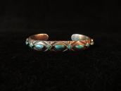 Vintage Engraving Silver Cuff Bracelet  c.1940