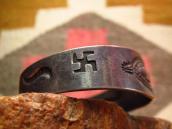 Antique Crossedarrows & 卍 Stamped Cuff  c.1920～