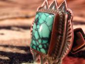 Vintage Square Turquoise Concho Ring c.1950