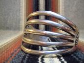 Allen Kee Ingot Silver SplitShank Wide Cuff Bracelet c.1950～