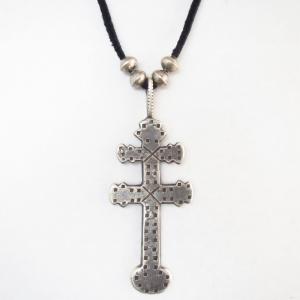 【Dyaami Lewis】Acoma Dragonfly Cross Top w/Vtg Sliver Beads