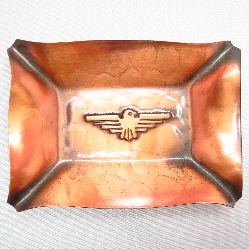 Vintage Thunderbird Repos Copper Ashtray