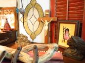 Antique Indian Head Chief Metal Bookend  1925