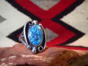 【Fred Thompson】 Navajo Gem Grade #8 TQ Silver Ring  c.1965