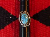 【Fred Thompson】 Navajo Gem Grade #8 TQ Silver Ring  c.1965