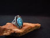 【Fred Thompson】 Navajo Gem Grade #8 TQ Silver Ring  c.1965