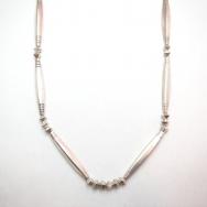 Joe H. Quintana Filed Eagle & Stud Silver Bead Necklace