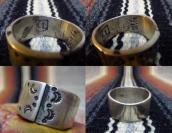 Jonathan Day 1890s Style Stamped Coin Silver Ring  JP21