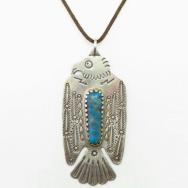 【Wolf-Robe】Vintage Acoma Big T-bird Pendant Necklace c.1950～
