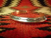 Vintage Stamped Ingot Triangle Wire Cuff  c.1950～