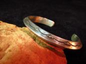 Vintage Stamped Ingot Triangle Wire Cuff  c.1950～