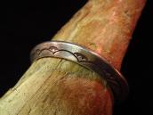 Vintage Stamped Ingot Triangle Wire Cuff  c.1950～