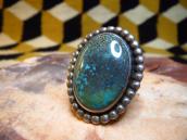 Vintage Silver Ring w/High Grade #8 Turquoise  c.1960
