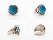 【Fred Thompson】Navajo Hi-Grade LoneMt. Turquoise Ring c.1965