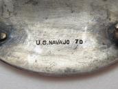 【U.S.NAVAJO 70 / NAVAJO GUILD】Stamped Silver Pin  in 1941-43