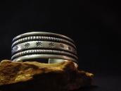 Vintage Navajo Stamped IngotSilver Wide Cuff Bracelet c.1940