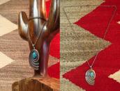 Vintage Hopi Overlay Parrot Motif Pendant Necklace  c.1960～