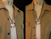 Vintage Casted Naja Necklace w/【JHQ】 Silver Beads  c.1965～