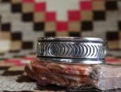 【NAVAJO GUILD】 Vtg Stamped Ingot Silver Cuff Bracelet c.1940