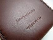 Tannin Leather Sling Card Holder w/Vtg Navajo Concho 【Brown】