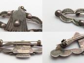 Antique Stamped Silver Thunderbird Applique Pin  c.1925～
