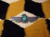 Antique Stamped Thunderbird Shape Silver Pin w/TQ  c.1935～