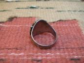 Antique Fred Harvey Style Stamped Silver Ring w/TQ  c.1930