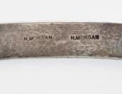 Harry Morgan Ingot Silver Cuff Bracelet w/Gem TQ  c.1970～