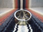 Chris Billie Tufa Cast Repousse & Stamped Silver Ring  JP26