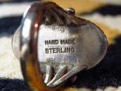 Vintage Navajo Silver Ring w/Gem Grade #8 Turquoise  c.1945～