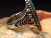 Vintage Navajo Silver Ring w/Gem Grade #8 Turquoise  c.1945～