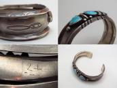 Vintage Navajo Gem Grade #8 Turquoise Cuff Bracelet  c.1950～