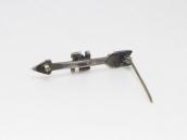 Atq HandMade Arrow & 卍 Shape Silver Small Pin w/TQ  c.1920～