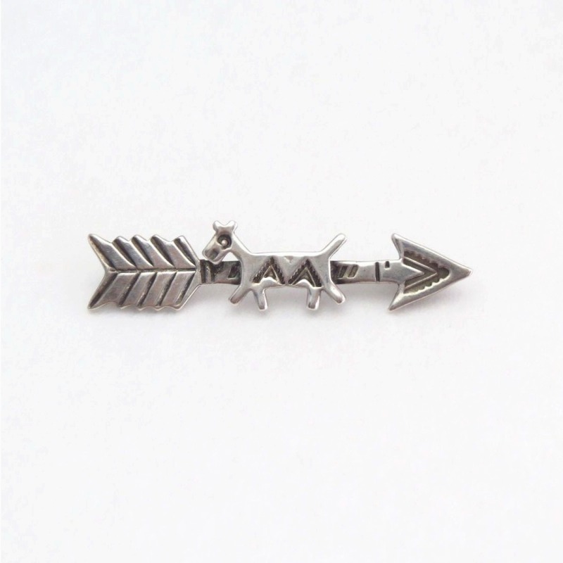 Antique 【Maisel's】 Arrow & Horse Silver Small Pin c.1935～