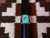 Vintage Zuni or Navajo Turquoise & Heishi Inlay Ring  c.1960