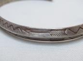 Antique Snake Stamped Narrow Trianglewire Cuff  c.1930～