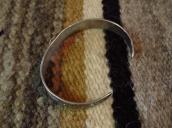 Antique Snake Applique Ingot Silver Cuff Bracelet  c.1930～