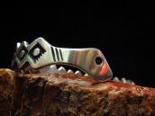 Cippy CrazyHorse Cochiti Snake Shape Stamped Cuff