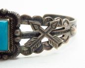 Antique Crossed Arrows Patched Cuff Bracelet w/TQ  c.1940～