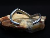Vintage Zuni #8 Turquoise Inlay Silver Zig Zag Cuff  c.1960