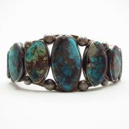 Vintage Old Smoky Bisbee Row Cuff Bracelet  c.1950