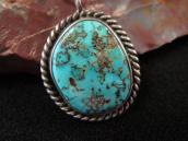 Vintage Navajo Pilot Mountain Turquoise Fob Necklace c.1970～