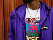 Vtg Navajo HandMade Silver Bead Necklace w/Cast Naja c.1960～