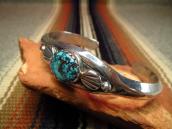 Joe H. Quintana Cochiti Silver Cuff w/Gem Grade TQ
