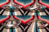 Joe H. Quintana Cochiti Silver Cuff w/Gem Grade TQ