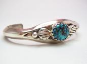 Joe H. Quintana Cochiti Silver Cuff w/Gem Grade TQ